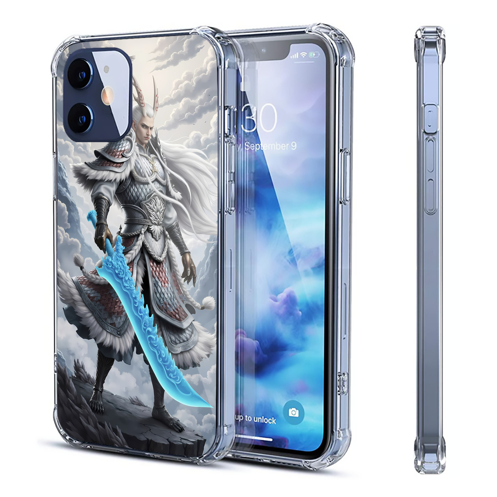 （画像用） Ne Zha 2 ナタ 魔童の大暴れ 【iPhone 12シリーズ対応】透明スマホケース（クリアソフトケース）